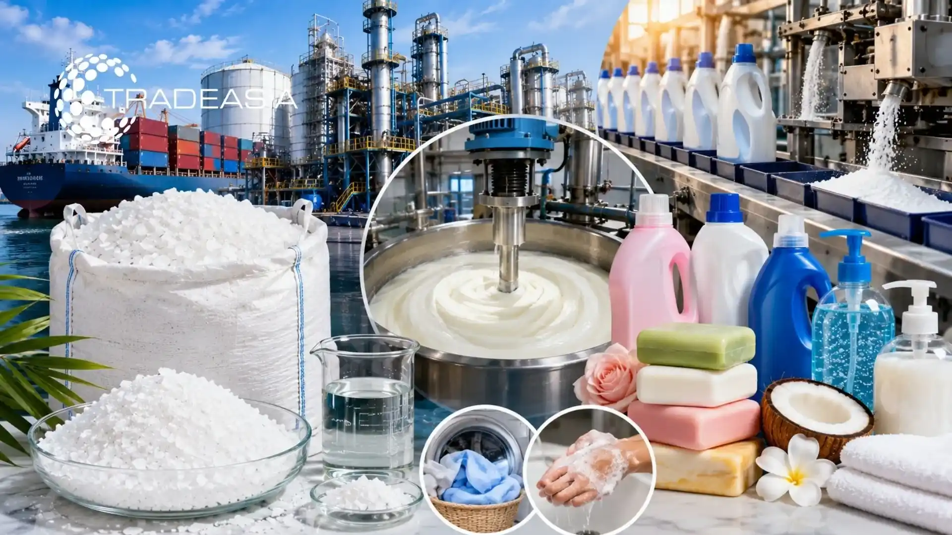 Caustic Soda Flakes Power Modern Detergent Production and Cleaning Innovation